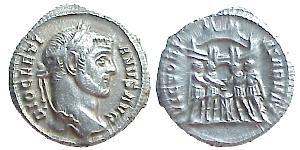 1 Argenteo Impero romano (27BC-395) Argento Diocleziano (244-311)