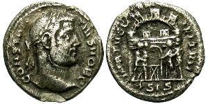 1 Argenteo Impero romano (27BC-395) Argento Costantino I (272 - 337)