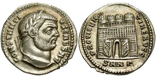 1 Argenteo Impero romano (27BC-395) Argento Costantino I (272 - 337)