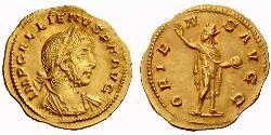 1 Argenteus Roman Empire (27BC-395) Gold Gallienus (218-268)