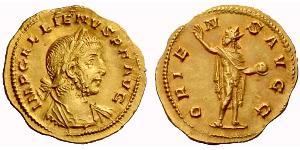 1 Argenteus Roman Empire (27BC-395) Gold Gallienus (218-268)