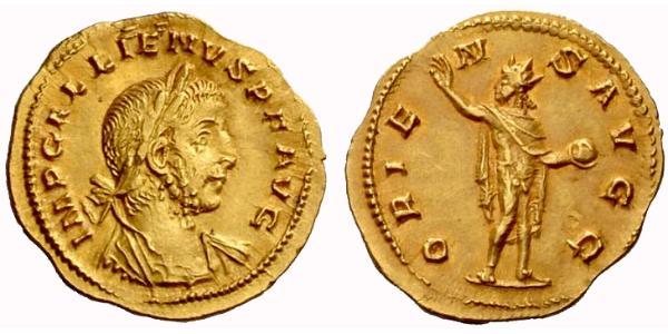 1 Argenteus Imperio romano (27BC-395) Oro Galieno (218-268)