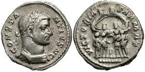 1 Argenteus Imperio romano (27BC-395) Plata Constantino I (272 - 337)