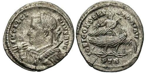 1 Argenteus Imperio romano (27BC-395) Plata Licinio I (265-324)