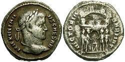 1 Argenteus Roman Empire (27BC-395) Silver Galerius Maximianus (260-311)