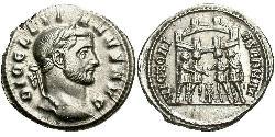 1 Argenteus Roman Empire (27BC-395) Silver Diocletian (244-311)