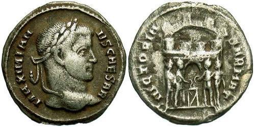 1 Argenteus Roman Empire (27BC-395) Silver Galerius Maximianus (260-311)