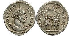 1 Argenteus 羅馬帝國 銀 Diocletian (244-311)