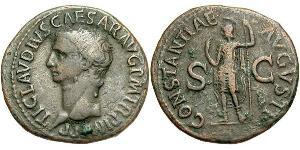 1 As Imperio romano (27BC-395) Bronce Claudio I (10BC-54)