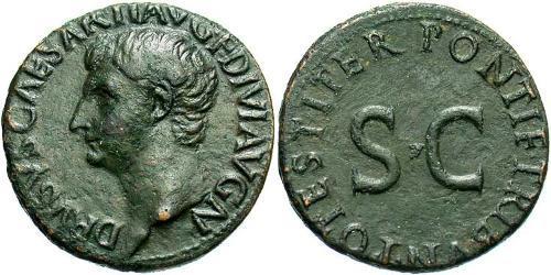 1 As Imperio romano (27BC-395) Bronce Decimus Claudius Drusus (38BC-9BC)