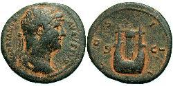 1 As Roman Empire (27BC-395) Bronze Hadrian  (76 - 138) 