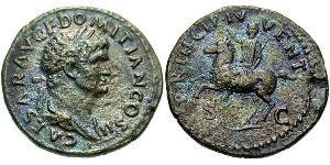 1 As Roman Empire (27BC-395) Bronze Domitian  (51-96)