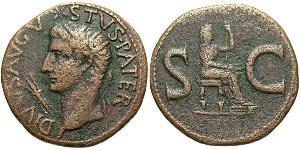 1 As Roman Empire (27BC-395) Bronze Augustus (63BC- 14) 