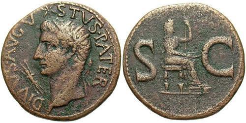 1 As Römische Kaiserzeit (27BC-395) Bronze Augustus (63BC- 14) 