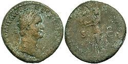 1 As Roman Empire (27BC-395) Orichalcum Domitian  (51-96)