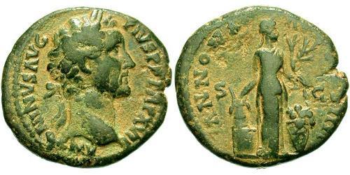 1 As 羅馬帝國 青铜 Antoninus Pius  (86-161)