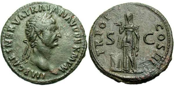 1 As 羅馬帝國 青铜 Trajan (53-117)