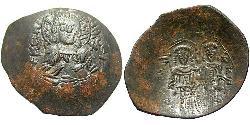 1 Aspron trachy Impero bizantino (330-1453) Biglione Argento Alessio III Angelo (1153 -1211)