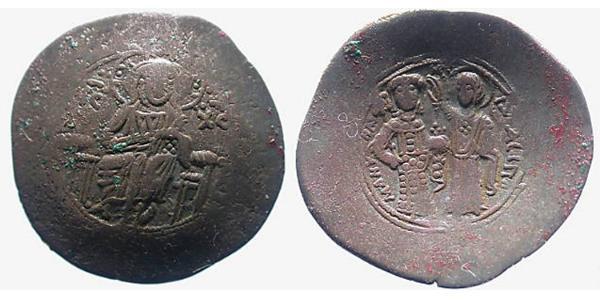 1 Aspron trachy Byzantinisches Reich (330-1453) Billon Silber Manuel I. Komnenos (1118-1180)