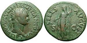 1 Asse Impero romano (27BC-395) Bronzo Domiziano (51-96)