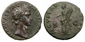 1 Asse Impero romano (27BC-395) Bronzo Nerva (30- 98)