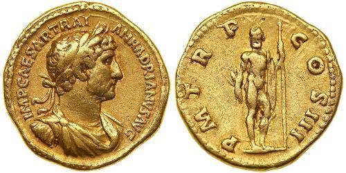 1 Aureo Impero romano (27BC-395) Oro Adriano (76 - 138) 