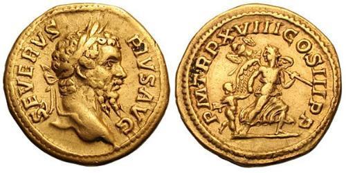 1 Aureo Impero romano (27BC-395) Oro Settimio Severo (145- 211)