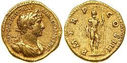 1 Aureus Roman Empire (27BC-395) Gold Hadrian  (76 - 138) 