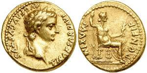 1 Aureus Roman Empire (27BC-395) Gold Tiberius Claudius Nero (42 BC-37)