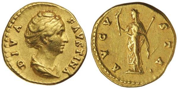 1 Aureus Roman Empire (27BC-395) Gold Faustina II (130-175)