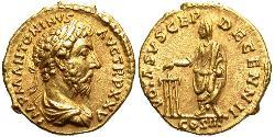 1 Aureus 羅馬帝國 金 Marcus Aurelius (121-180)