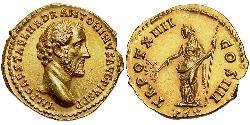 1 Aureus 羅馬帝國 金 Antoninus Pius  (86-161)
