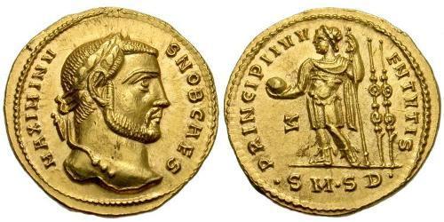 1 Aureus 羅馬帝國 金 Maximinus II (270 - 313)