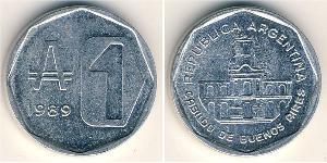 1 Austral República Argentina (1861 - ) Aluminio 