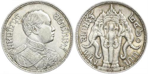 1 Baht Thaïlande Argent Rama VI (1880 – 1925) 