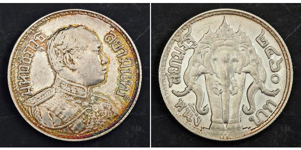 1 Baht Thaïlande Argent Rama VI (1880 – 1925) 