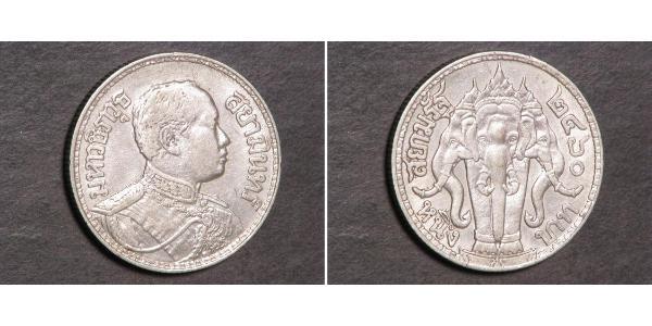 1 Baht Thaïlande Argent Rama VI (1880 – 1925) 