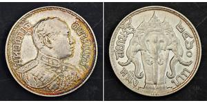 1 Baht Thailandia Argento Vajiravudh (1880 – 1925) 