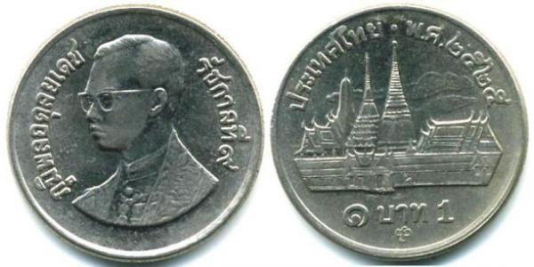 1 Baht Thailand Kupfer/Nickel 