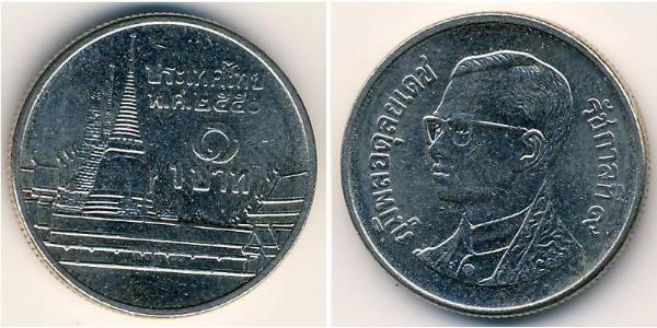 1 Baht Thailandia Rame/Nichel 