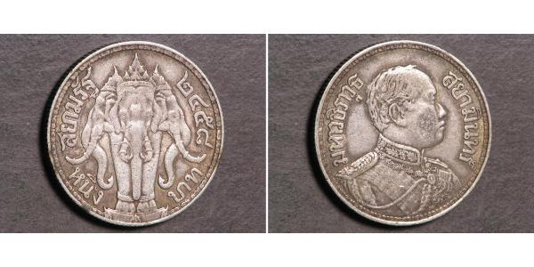 1 Baht Thailand 銀 拉玛六世 (1880 – 1925) 