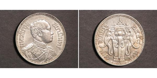 1 Baht Thailand 銀 拉玛六世 (1880 – 1925) 