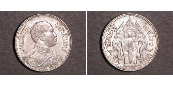 1 Baht Thailand 銀 拉玛六世 (1880 – 1925) 