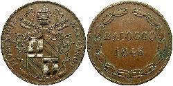 1 Baiocco Vatican (1926-) Cuivre Pie IX (1792- 1878)