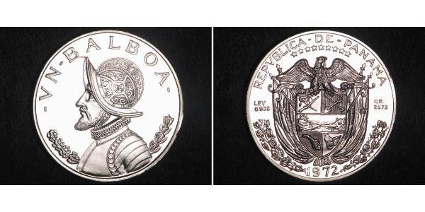 1 Balboa Panama Argent Vasco Núñez de Balboa (1475 – 1519)