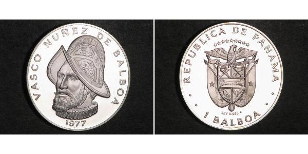 1 Balboa Panama Argent Vasco Núñez de Balboa (1475 – 1519)