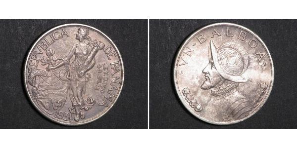 1 Balboa Panama Argent Vasco Núñez de Balboa (1475 – 1519)