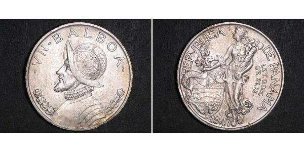 1 Balboa Panama Argent Vasco Núñez de Balboa (1475 – 1519)
