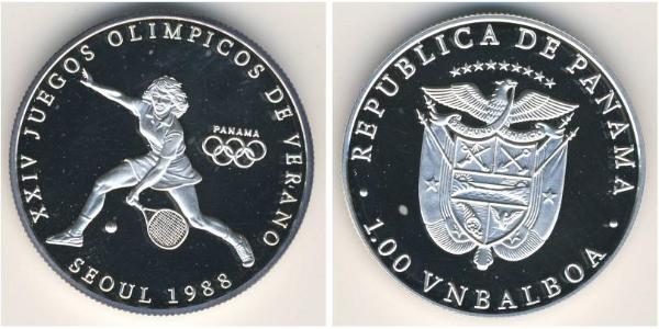 1 Balboa Panama Argent 