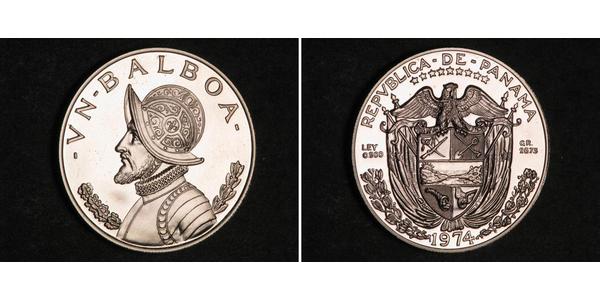 1 Balboa Panama Argent Vasco Núñez de Balboa (1475 – 1519)
